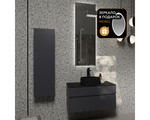 Мебель для ванной комнаты Raval Decent 80 антрацит Мебель для ванной комнаты Raval Decent 80 антрацит