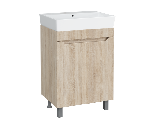 Тумба с раковиной DIWO Архангельск 60 дуб сонома, сонома