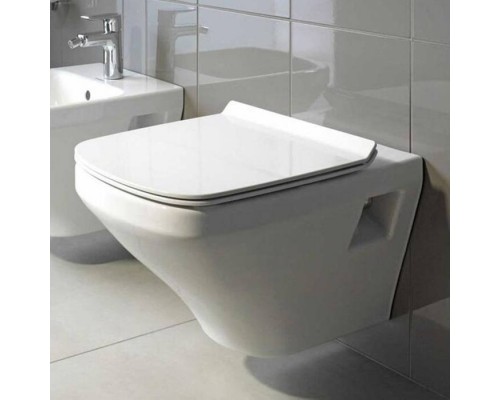 Duravit DuraStyle Rimless Унитаз подвесной без смывного края, с вертикальным смывом, 4.5л., 37x54см, Цвет: Белый. 2538090000 Duravit DuraStyle Rimless Унитаз подвесной без смывного края, с вертикальным смывом, 4.5л., 37x54см, Цвет: Белый. 2538090000