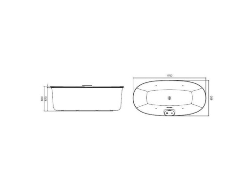 Jacuzzi Arga Ванна 175x85x57 см отдельностоящая, Swirlpool Illumatherapytrade;4 форсунки, подсветка Rainbow, цвет: белый глянцевый. ARG101C0118 Jacuzzi Arga Ванна 175x85x57 см отдельностоящая, Swirlpool Illumatherapytrade;4 форсунки, подсветка Rainbow, цвет: белый глянцевый. ARG101C0118