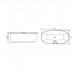 Jacuzzi Arga Ванна 175x85x57 см отдельностоящая, Swirlpool Illumatherapytrade;4 форсунки, подсветка Rainbow, цвет: белый глянцевый. ARG101C0118