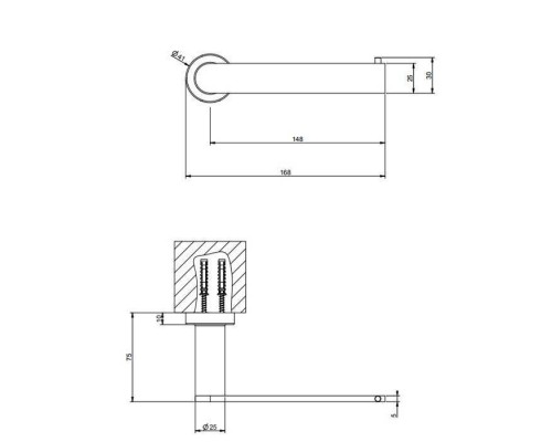 Gessi Emporio accessories Держатель для т/б., подвесной, цвет: хром. 38849#031 Gessi Emporio accessories Держатель для т/б., подвесной, цвет: хром. 38849#031