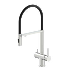 Смеситель для кухни Wonzon   Woghand WW-88458009-BN, с гибким изливом, брашированный никель