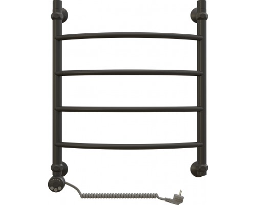 Полотенцесушитель электрический EWRIKA Сафо D 60х50 L, чёрный матовый P