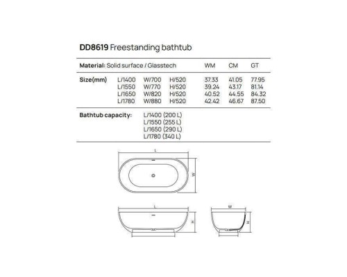 Dea Design Shadow Ванна 165х82х52см., отдельностоящая, Glasstek, прозрачная смола, цвет: Emerald R3. DD8619 1650 R3