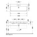 Duravit Happy D.2 Раковина 120x50.5 см, 3 отв., с переливом, цвет: белый. 2318120030