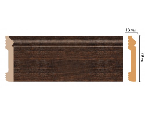 Плинтус напольный DECOMASTER D005-966ДМ (79*13*2400мм)