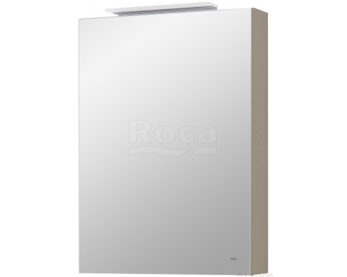 Roca A857643515 Oleta Шкаф зеркальный левый, 500х700х137 мм, LED светильник, капучино A857643515
