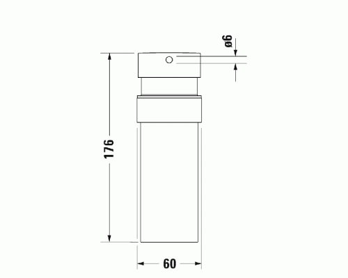 Duravit Starck T Дозатор для мыла, подвесной, цвет: черный матовый. 0099354600 Duravit Starck T Дозатор для мыла, подвесной, цвет: черный матовый. 0099354600