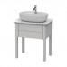 Duravit Luv База напольная 68.8x45х74.3см., с 1 выдв. ящиком, каменной столешницей и раковиной, цвет: скандинавско белый шелковисто-матовый. LU956003939, 0380600000, LU946501717