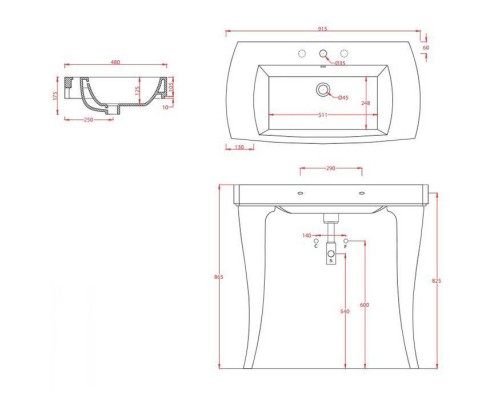 Artceram JAZZ Раковина 91.5х48 см, 1 отв., цвет: серебро. JZL001 01 00*1,  JZC002 51 00 Акция