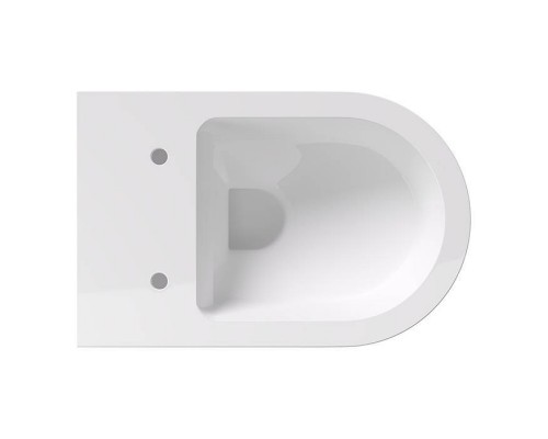 Alice Hide Round Унитаз 57х37см., подвесной, безободковый, без сиденья и крышки, цвет: белый глянцевый. 31170101,  FIX10