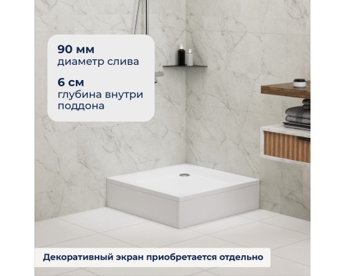 Душевой поддон квадратный RGW STYLE  1000x1000