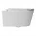 Alice Hide Round Унитаз 57х37см., подвесной, безободковый, без сиденья и крышки, цвет: белый глянцевый. 31170101,  FIX10