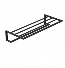 Kludi 58 989 39 VELA R держатель для полотенец с полкой, L = 600 мм черный матовый 5898939