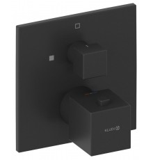 Kludi 548853975 DECUS встраиваемый смеситель для душа с термостатом, SLIM.BOXX 88022 черный мат 548853975