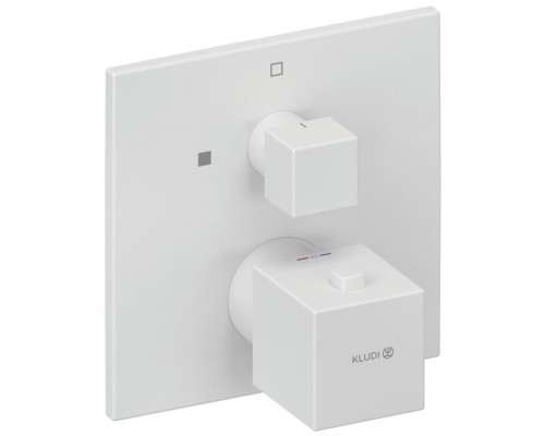 Kludi 548855375 DECUS встраиваемый смеситель для душа с термостатом, SLIM.BOXX 88022 белый мат 548855375