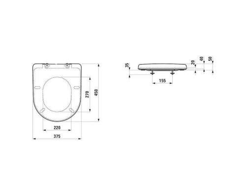 LAUFEN Pro Сиденье для унитаза 45x37.5x5.5см., микролифт, цвет: белый. 8.9395.9.000.000.1 LAUFEN Pro Сиденье для унитаза 45x37.5x5.5см., микролифт, цвет: белый. 8.9395.9.000.000.1