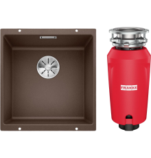 Комплект Мойка Blanco Subline 400-U кофе + Измельчитель Franke