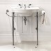 DevonDevon New Etoile Консоль 98х52.5см, с раковиной на 3 отв, напольная, цвет: хром/белая. IBLG3FNET, DENEWETOILECR