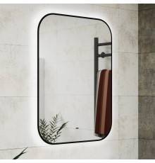 Зеркало Bauedge Black Rand 60х80, с подсветкой, сенсорное, черное