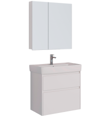 Мебель для ванной комнаты Lemark Combi 100 белая глянцевая