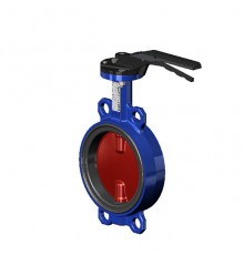 Затвор дисковый Tecofi VPI4448-02 Ду50 поворотный межфланцевый с ручкой PN16. VPI4448-02EP0050