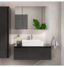 Мебель для ванной комнаты VitrA Nuo 100 подвесная, глянцевый антрацит
