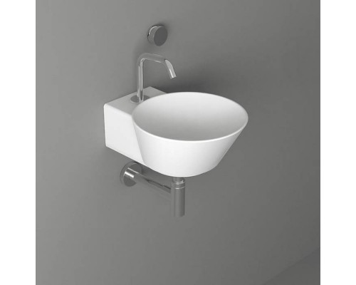 Simas Wave Раковина 33.5х43х16.5 см, 1 отв., накладная/подвесная, цвет: белый. WA05 bi*1