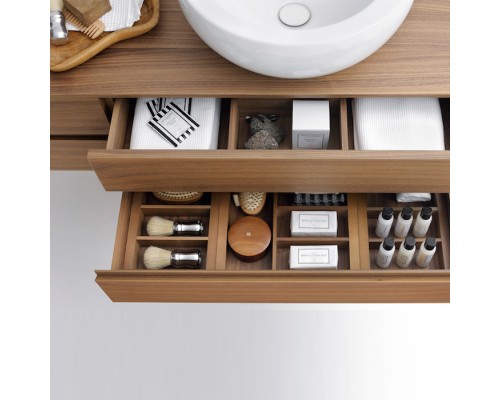 Laufen Alessi One Тумба с раковиной, 120х50х33см, с 4 выдвиж. ящиками, DX, подвесная, покрытие LLC, цвет: орех. 4.2412.2.097.630.1,  8.1897.1.400.104.1