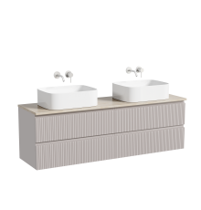 Тумба с раковиной Sancos Snob T 160, doha soft, столешница бежевая TT160A2, раковина CN6052