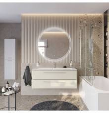 Мебель для ванной комнаты Cezares Eco Cer-N 120, брашированная альпака, раковина Eco 120, ручки сатин