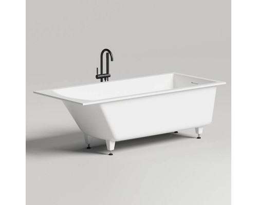 Salini Cascata kit Встраиваемая ванна 179x79x60см, донный клапан, материал: S-Stone, цвет: белый матовый. 104523M