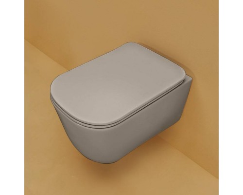 Kerasan Tribeca Унитаз подвесной 54х35см, безободковый, c креплением WB9N, цвет: Nocciola. 511481 Kerasan Tribeca Унитаз подвесной 54х35см, безободковый, c креплением WB9N, цвет: Nocciola. 511481