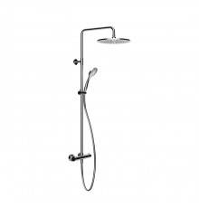 Gessi Emporio shower Душевая система, с верхним душем, термостатическим смесителем, штанга, шланг, ручно душ, цвет: хром. 35183#031