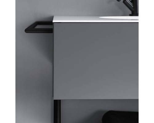 Burgbad Coco Полотенцедержатель для монтажа на тумбу, цвет: черный. HHAG001