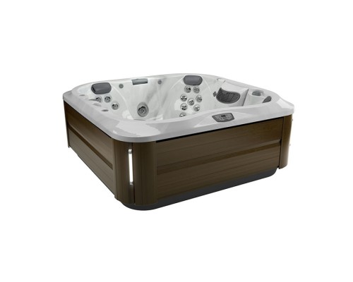 Jacuzzi J335 Минибассейн 214х214х94см, ClearRay PRO3TECT + Ozone, MSFoam, панель Modern Hardwood, цвет акрила: Platinum. ZP12ZD0EW4T