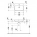 Duravit Happy D.2 Plus Раковина 60х46 см, 1 отв., с переливом, цвет: Anthracite matt. 2360601300