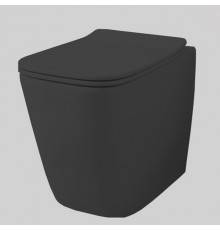 Artceram A16 Унитаз напольный 36х52 см, турбо смыв the.reel, saniglaze, цвет: черный матовый. ASV007 17 00