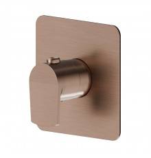 Newform Haka Смеситель для душа, встраиваемый, термостатический, цвет: PVD brushed copper bronze. 67691E.59.067