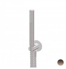 Newform X-STEEL 316 Душевой гарнитур, настенный держатель с ручным душем и шлангом 150 см, цвет: PVD Brushed copper bronze. 69645X.59.067