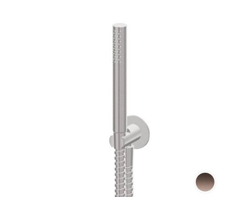 Newform X-STEEL 316 Душевой гарнитур, настенный держатель с ручным душем и шлангом 150 см, цвет: PVD Brushed copper bronze. 69645X.59.067 Newform X-STEEL 316 Душевой гарнитур, настенный держатель с ручным душем и шлангом 150 см, цвет: PVD Brushed copper bronze. 69645X.59.067