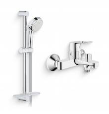 Душевой комплект Смеситель Grohe BauLoop 23341000 + Гарнитур New Tempesta Cosmopolitan 27929002