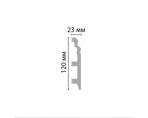 Плинтус напольный DECOMASTER D233ДМ (120*23*2000 мм) Плинтус напольный DECOMASTER D233ДМ (120*23*2000 мм)