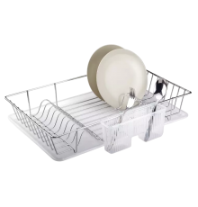 Сушилка Tekno-tel KB003SS для посуды и приборов, с поддоном, нержавеющая сталь