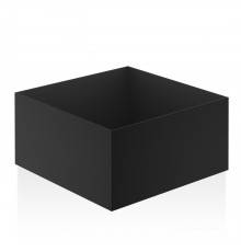 Decor Walther DW 367 Бокс универсальный 17x17x9см, настольный, цвет: черный матовый. 0824760