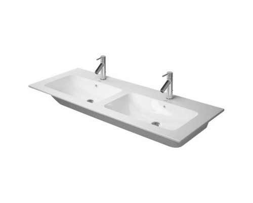 Duravit ME by Starck Раковина 130x49 см, 3 отв., двойная, цвет: белый. 2336130030