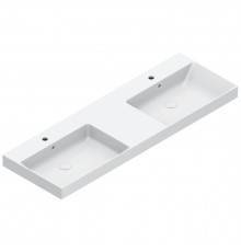 Catalano Zero Раковина 150x50см двойная, с 2 отв., цвет: белый глянцевый. 0121522001