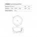 Dea Design Round Ванна 130х130х60см., отдельностоящая, Solid Surface, цвет: Black №16. DD8626 1300 16