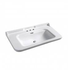 Kerasan Waldorf Раковина 120х55 см, 3 отв., керамическая, цвет: белый/хром. 4144K1bi/cr*3